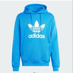 Adidas Originals Adicolor Hoodie Sky Blue NWT – Trefoil Logo, 3‑Stripes - M